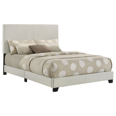 Efram Cream Upholstered Full Panel Bed