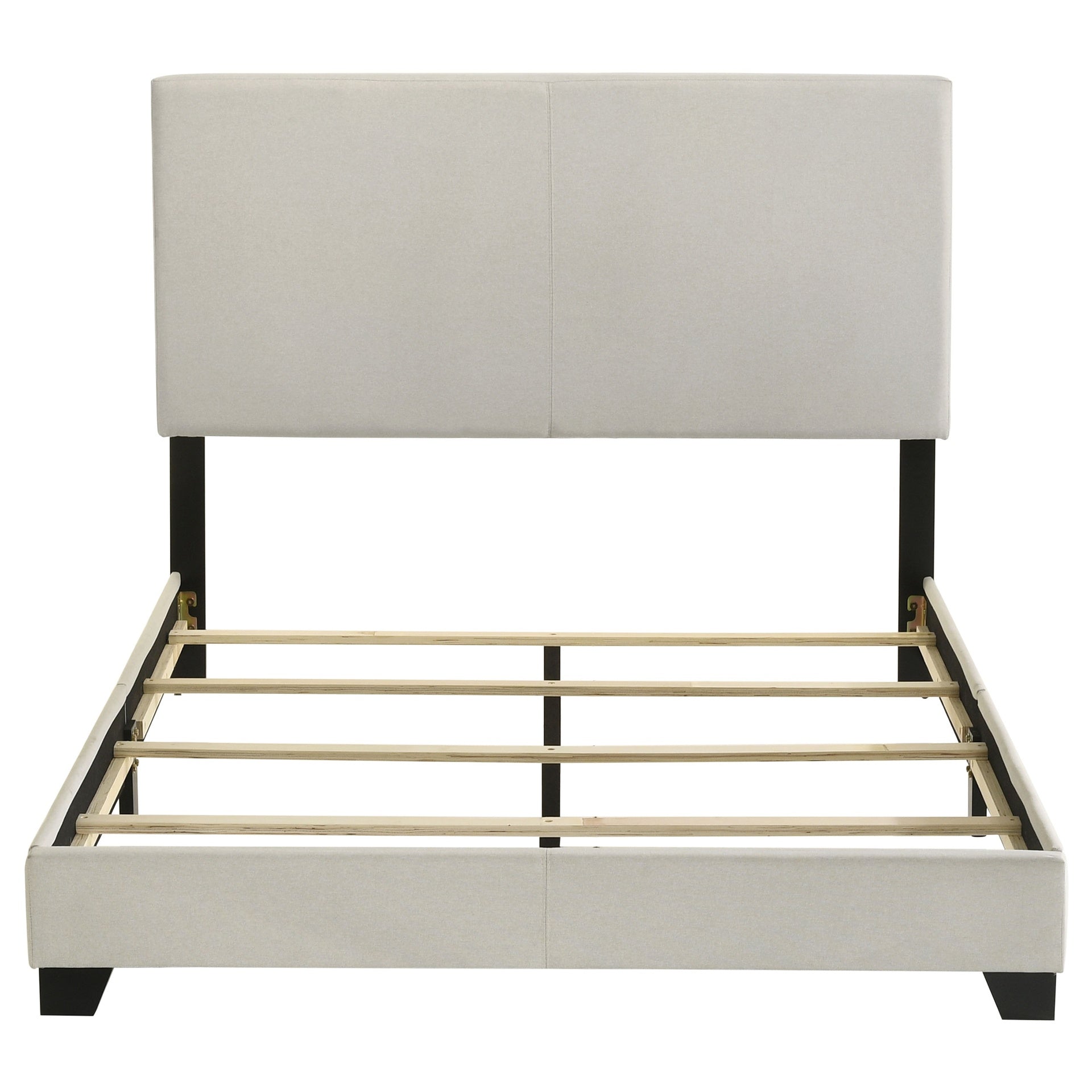Efram Cream Upholstered Full Panel Bed