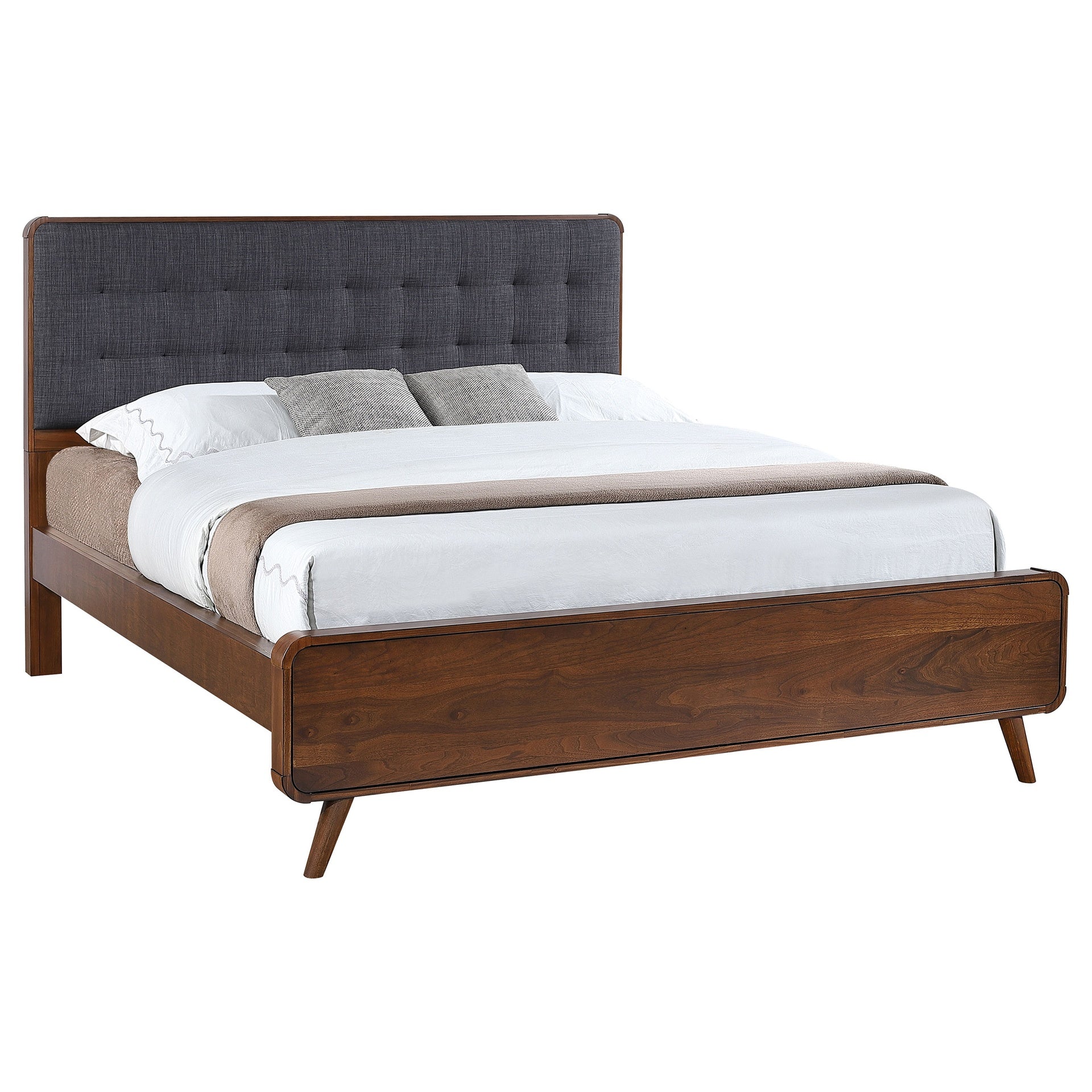 Carson Carrington Dark Walnut California King Platform Bed