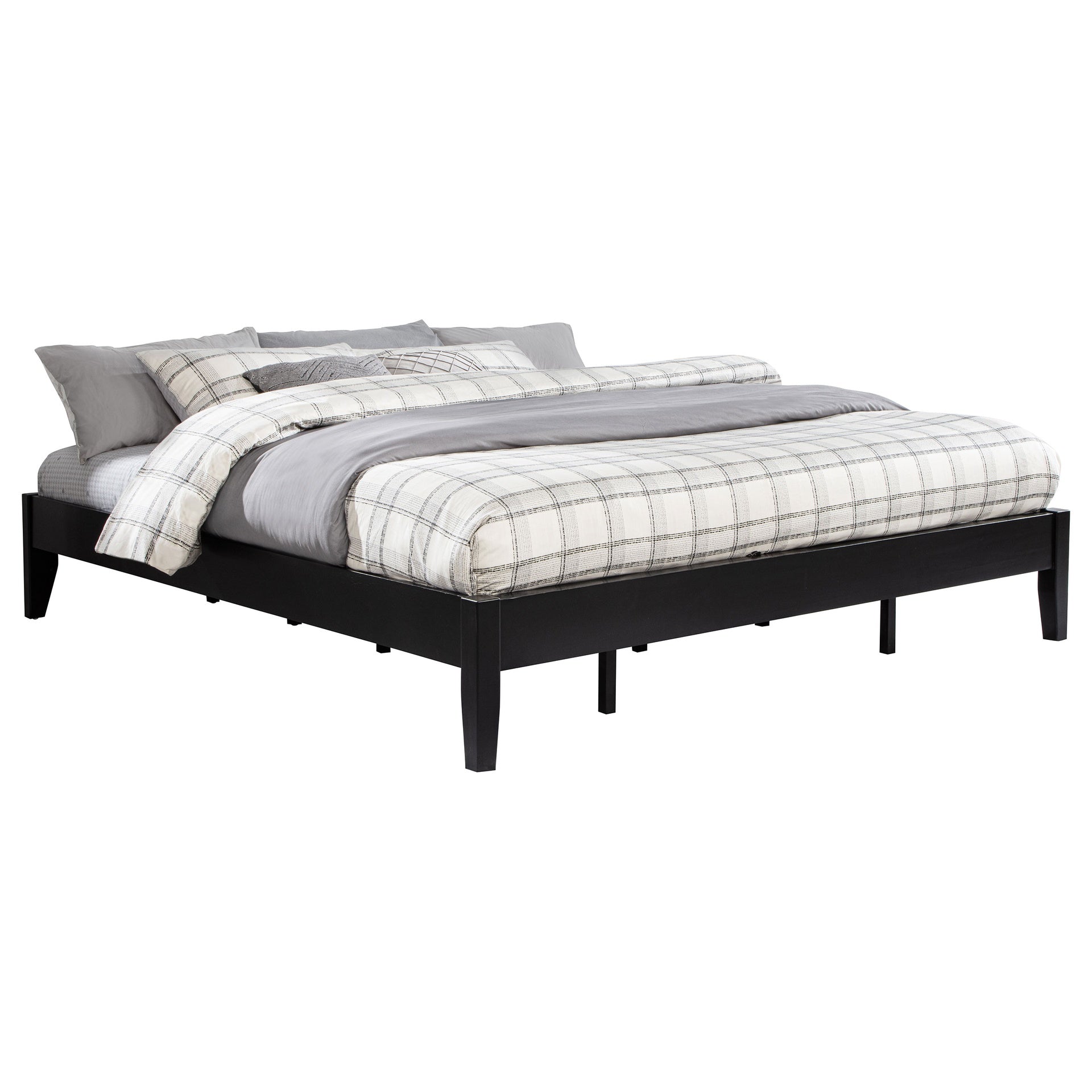 Spivey Black California King Universal Platform Bed