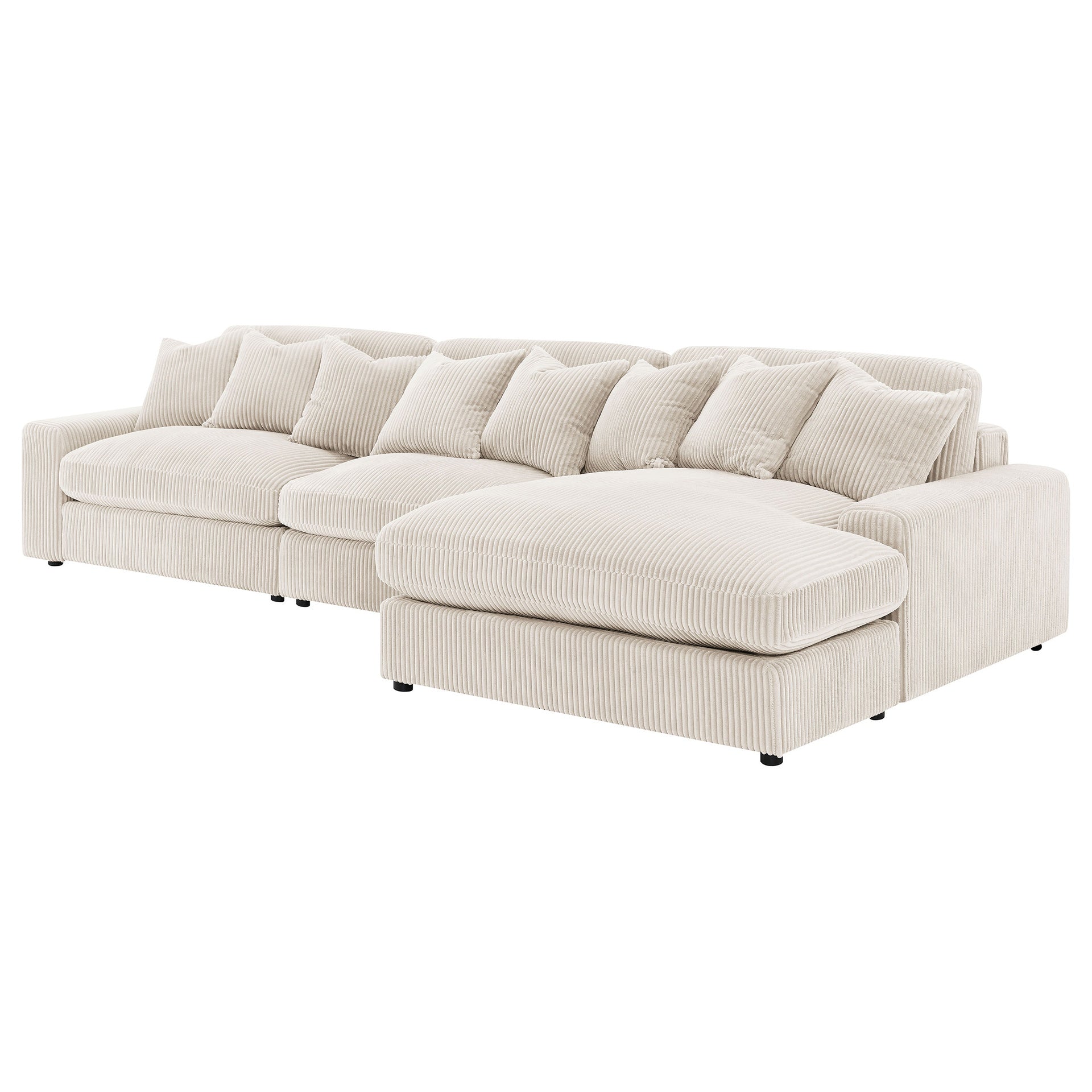 Cassidy Sand Upholstered Sectional Sofa