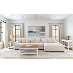 Cassidy Sand Upholstered Sectional Sofa