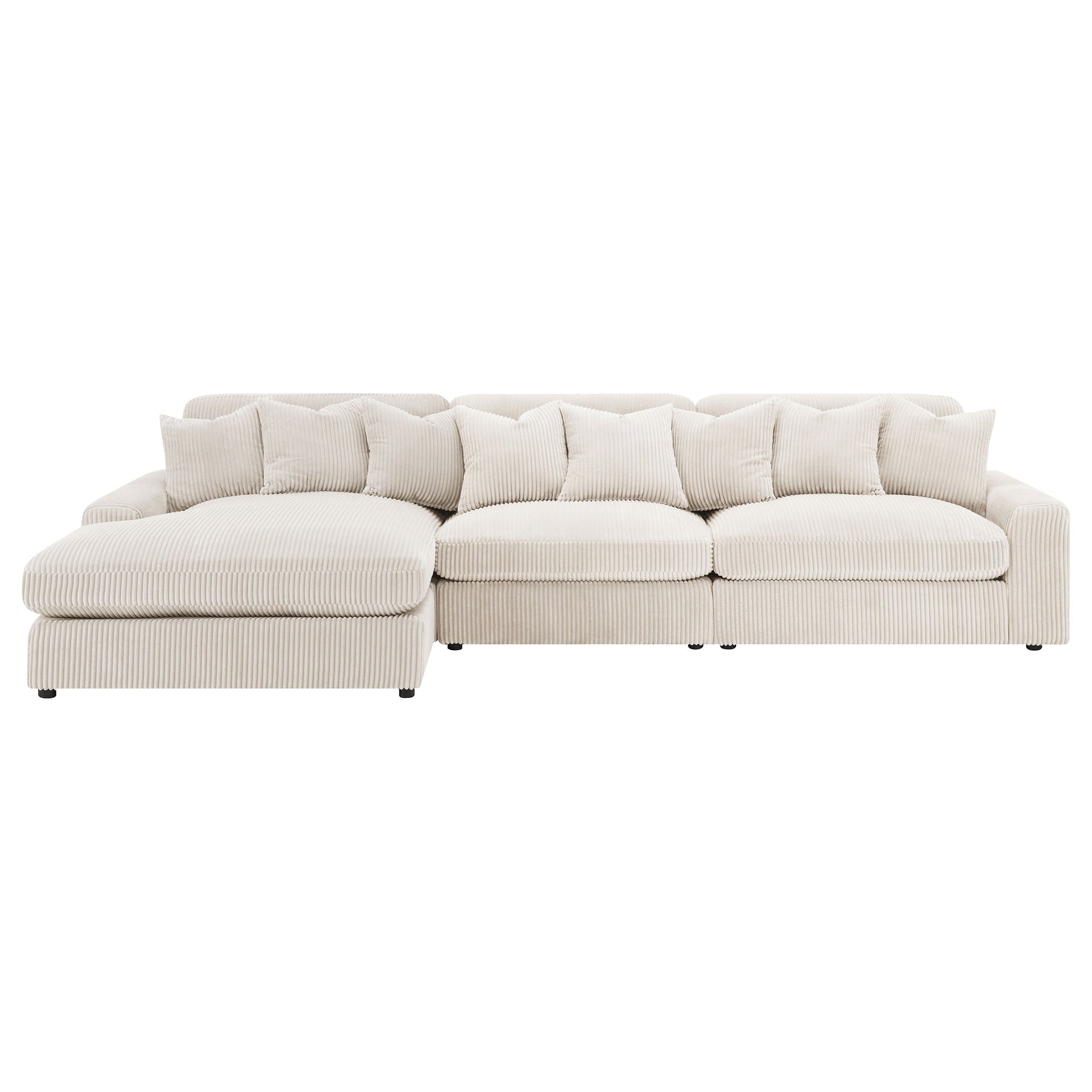 Cassidy Sand Upholstered Sectional Sofa