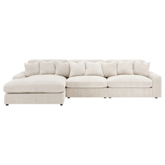 Cassidy Sand Upholstered Sectional Sofa