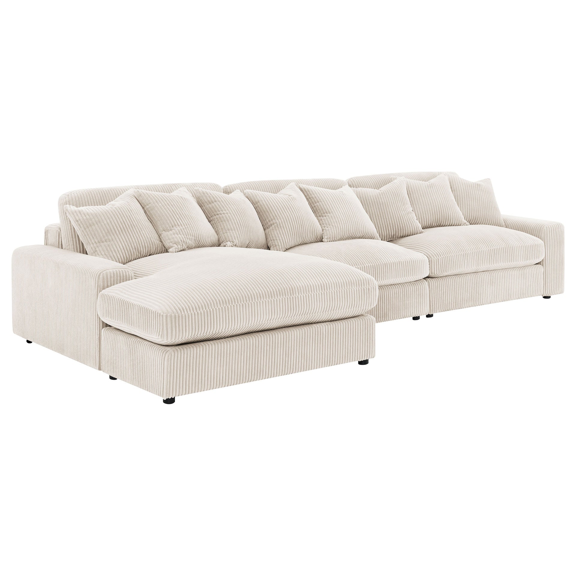 Cassidy Sand Upholstered Sectional Sofa