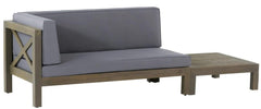 BRAVA X-BACK CORNER BENCH-L WITH COFFEE TABLE