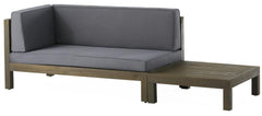 BRAVA X-BACK CORNER BENCH-L WITH COFFEE TABLE