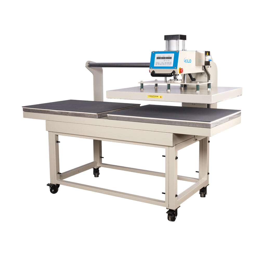 24x40 large formart pneumatic up sliding dual platen heat press machine
