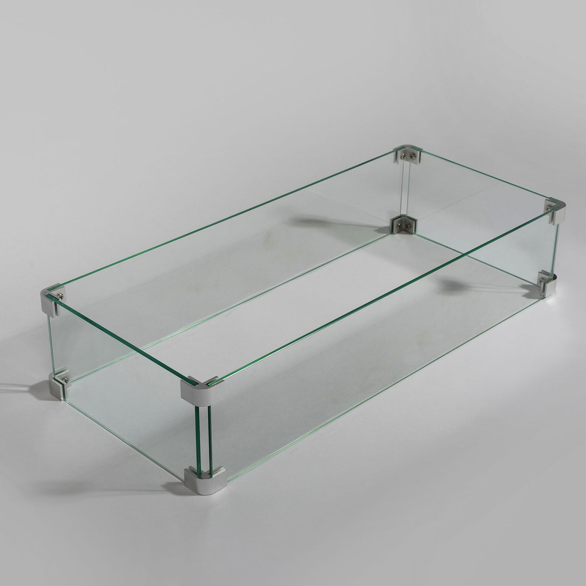 Rectangular Fire Pit Wind Guard