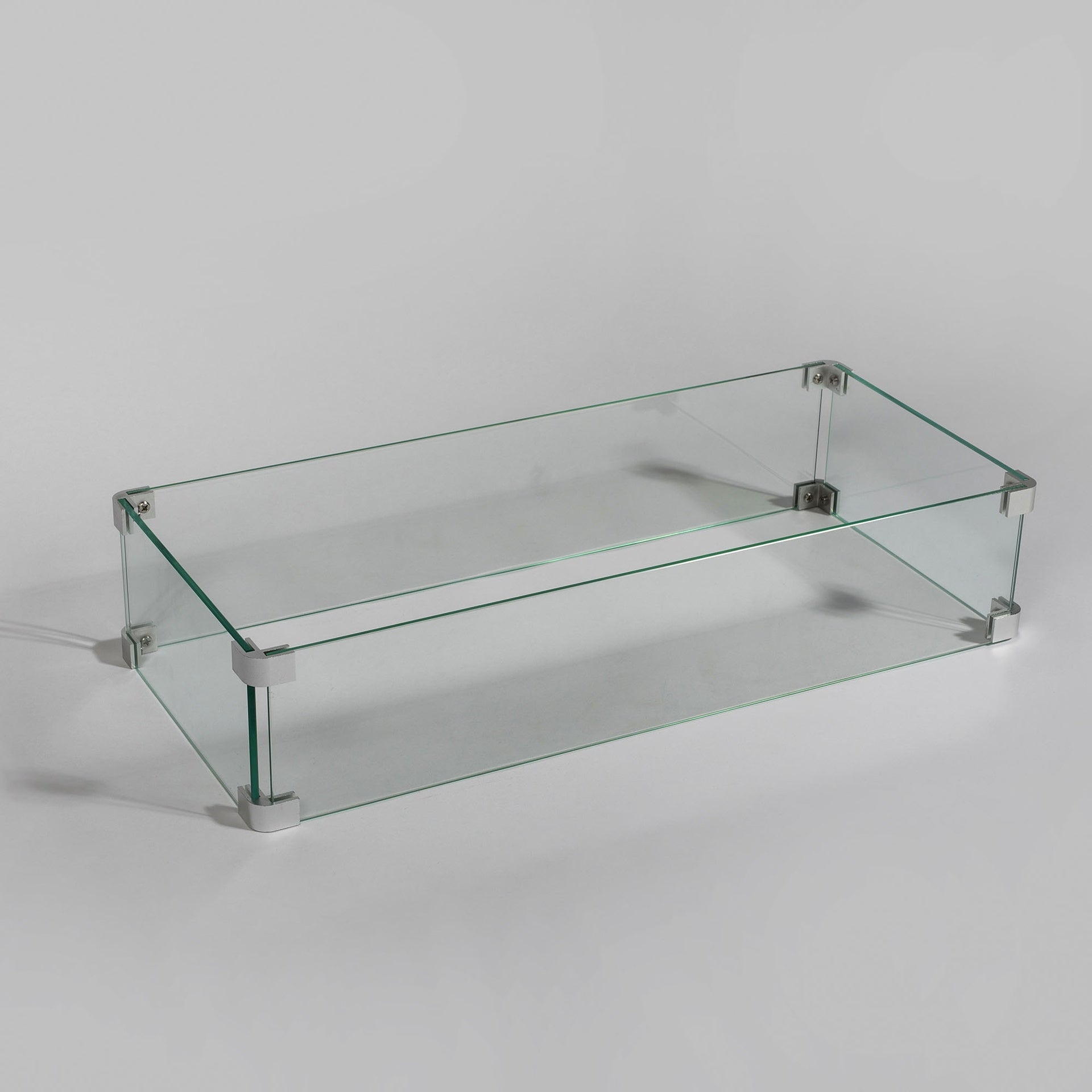 Rectangular Fire Pit Wind Guard