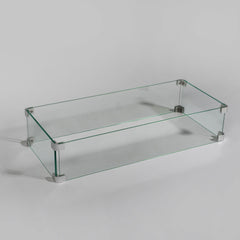Rectangular Fire Pit Wind Guard