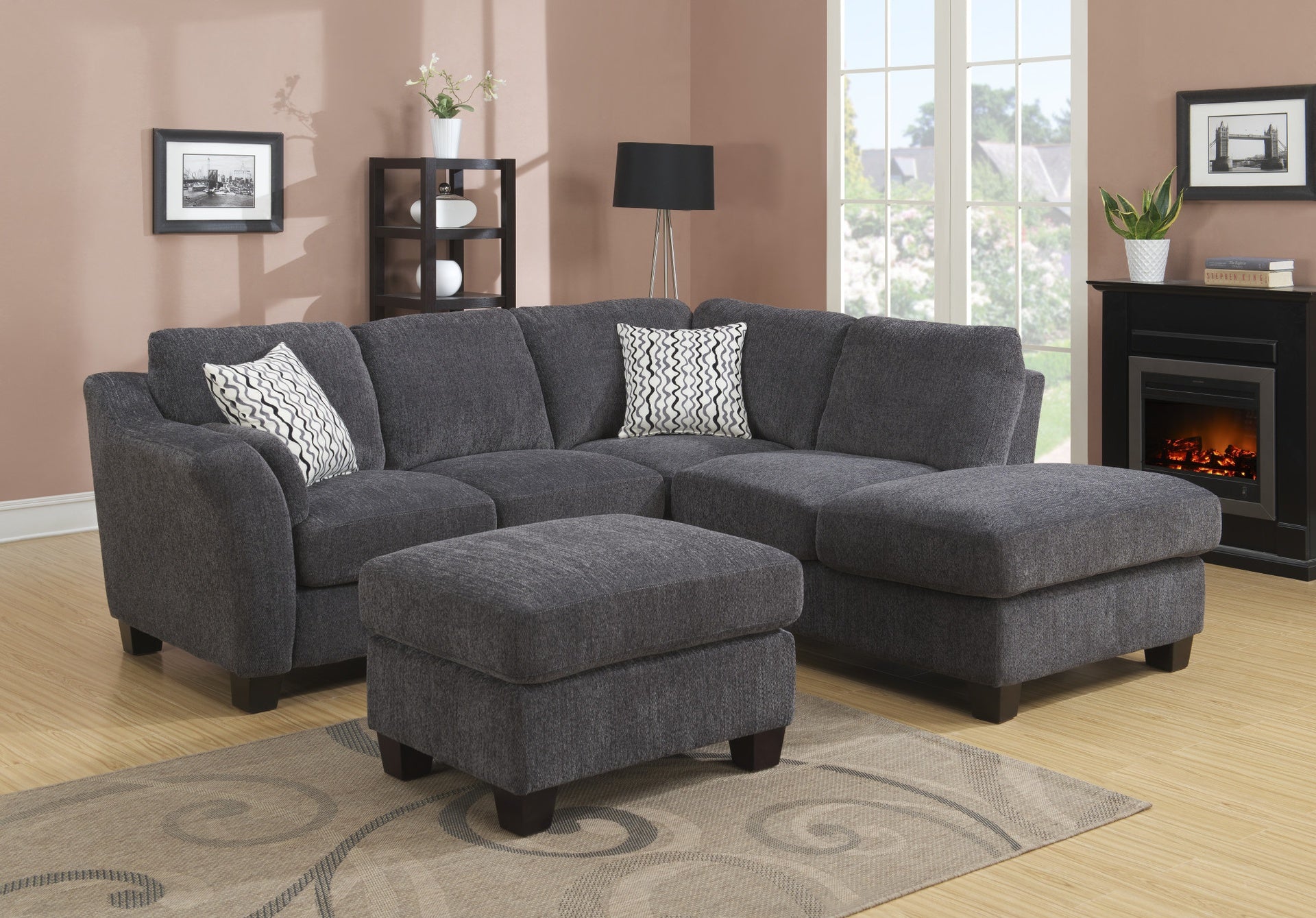 Gray Ottoman