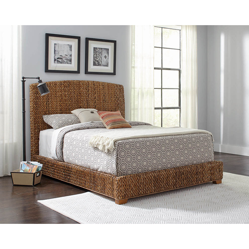 Holden Rustic Brown and Natural California King Bed
