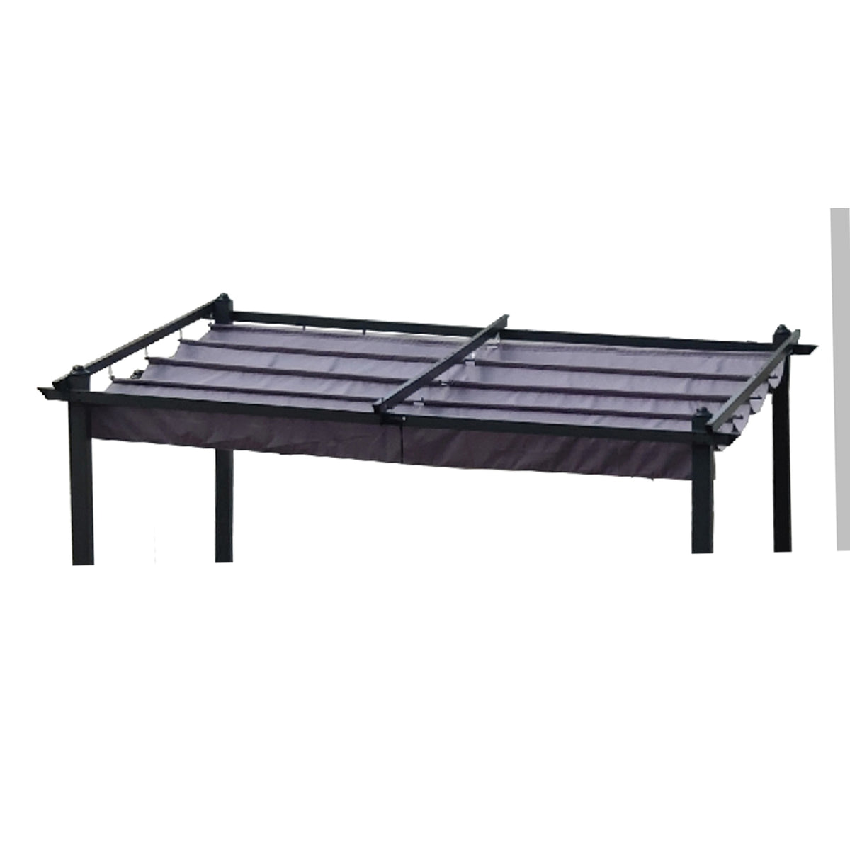 Replacement Canopy Top Fabric for 10x10 Ft Outdoor Patio Retractable Pergola Sunshelter Pergola Canopy