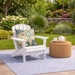 2 Pack Outdoor Throw Pillows, Waterproof & Fade-Resistant Patio Cushions for Garden, Porch, Poolside Furniture - Soft & Comfortable Decorative Pillow Covers (18x18 Inch, Magpie Fabrics)