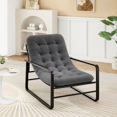 Accent Chair, Sherpa Arm Chair for Living Room, Mid Century Modern Accent Chairs, Boucle Reading Bedroom Chair