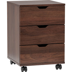 3-Drawer Vertical Filing Cabinet Rolling Wood Mobile File Cabinets Under Desk for Home Office with Casters (Fully Assembled)