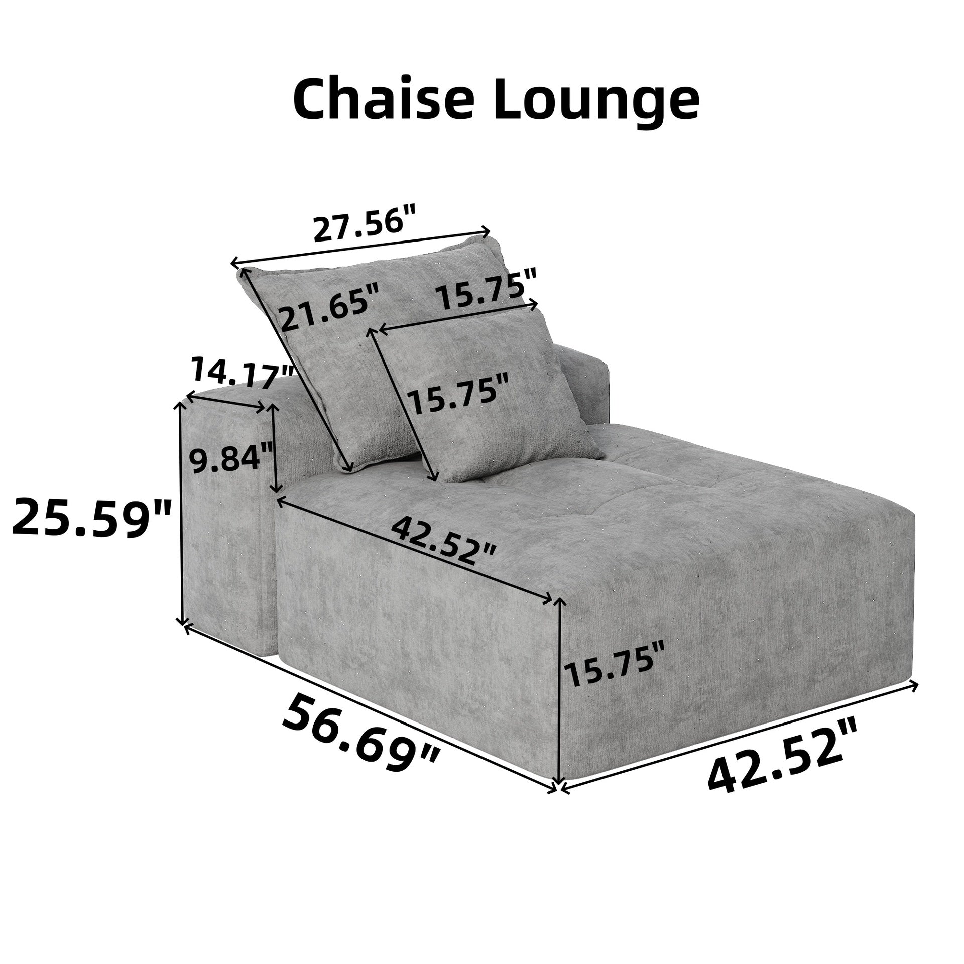 Modern Oversized Modular Sectional Sofa,Sparkling Chenille Fabric Soft Cushion Sofa with 2 Pillows,DIY Combination Tufted Sofa,No Assembly Required