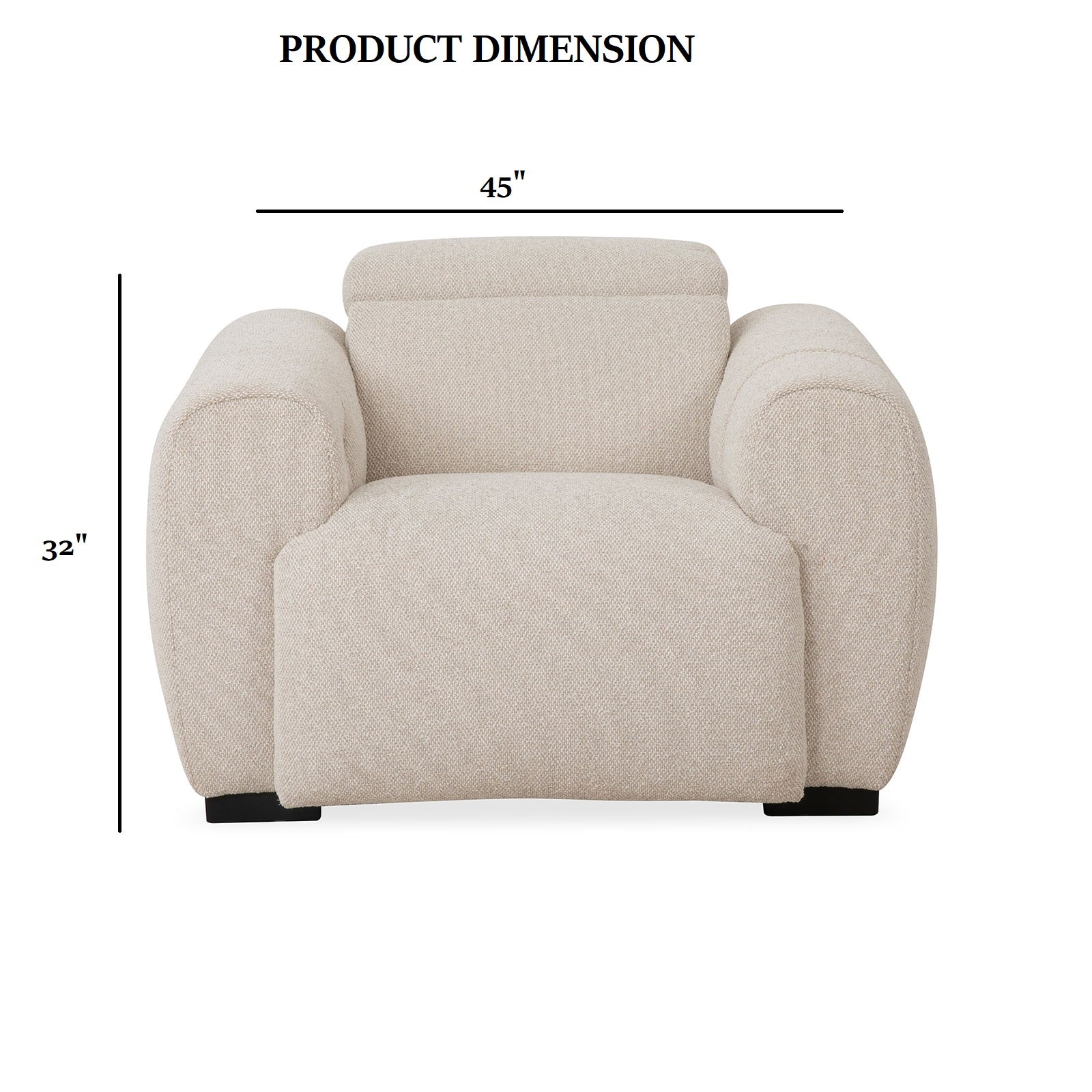 Contemporary Style Power Recliner Wide Track Arms Pillow Arms Spring Back Control Panel USB Ports White Finish Primary Living Room