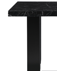 MIKHA BLACK BAR TABLE AND BLACK BAR STOOLS