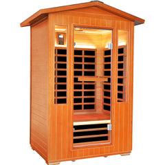 Outdoor sauna room for 2 people