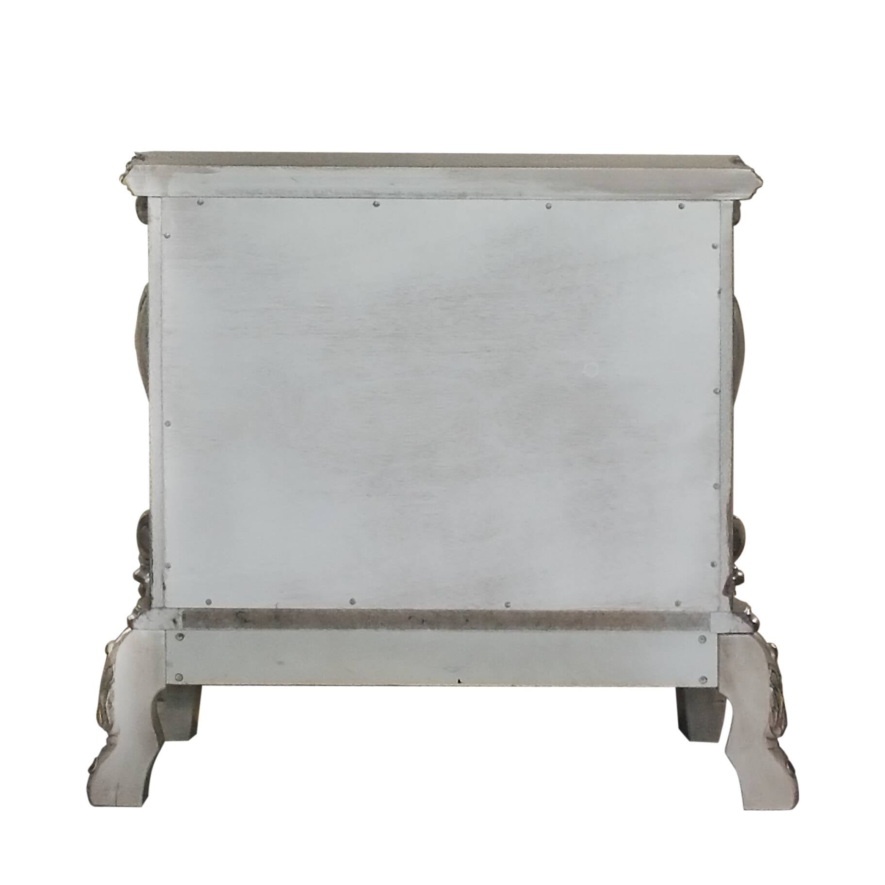 Vintage Bone White 2-Drawer Nightstand