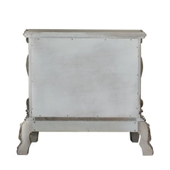 Vintage Bone White 2-Drawer Nightstand