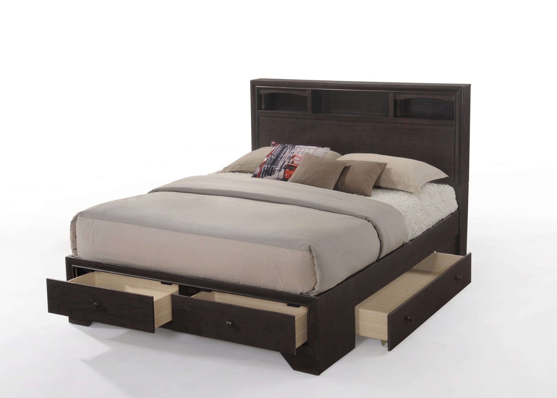 Madison II Espresso Finish Queen Bed