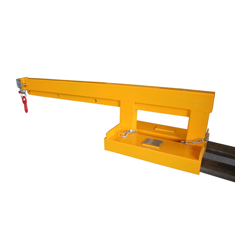Forklift Long Mobile Crane Lifting Hoist Jib Boom 5500lb Capacity Attachments