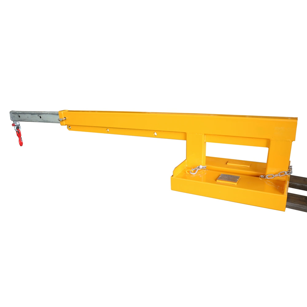 Forklift Long Mobile Crane Lifting Hoist Jib Boom 5500lb Capacity Attachments