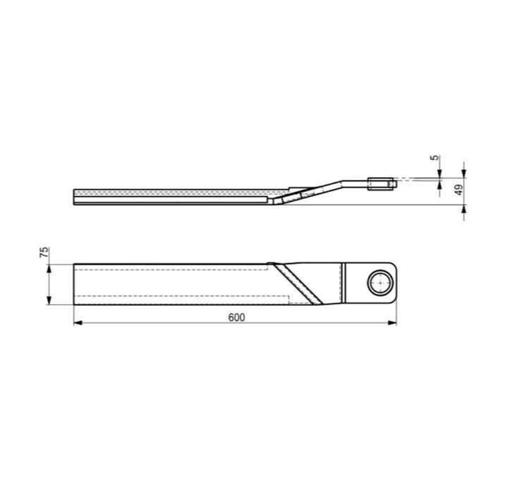 Replacement Two Sets of Blade for 72" Brush Mower