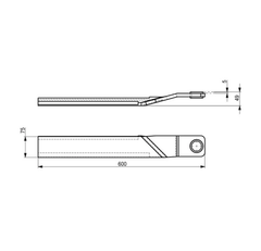 Replacement Two Sets of Blade for 72" Brush Mower