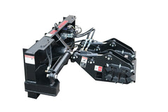 Skid Steer Double Cylinder Hydraulic Pole Setter Rock and Pole Claw Attachment Rotating