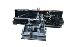 Skid Steer Double Cylinder Hydraulic Pole Setter Rock and Pole Claw Attachment Rotating