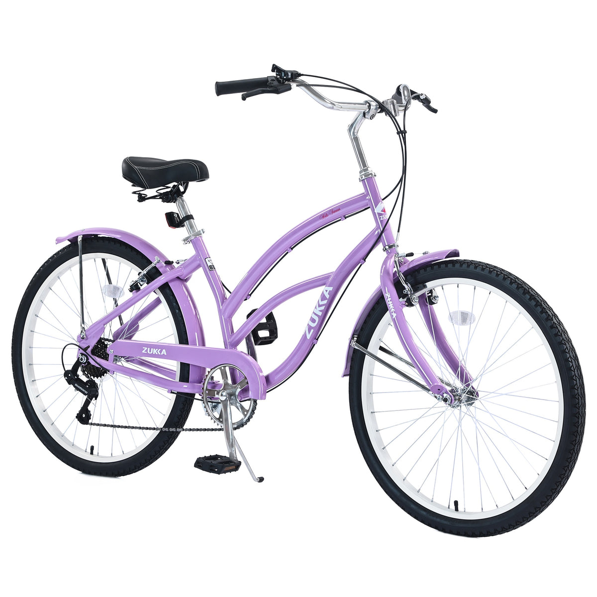 7 Speed Bicycles,  Multiple Colors 26"Inch  Beach Cruiser Bike