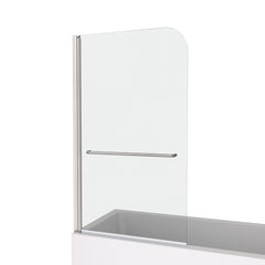 Bath tub Pivot shower screen, with 1/4" tempered glass and towel bar  3458