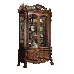 Dresden Cherry Oak Finish Curio