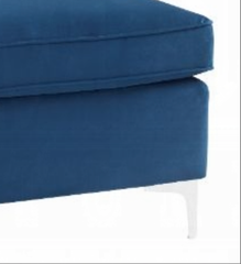 Jaszira Blue Velvet Modular - Ottoman