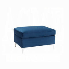 Jaszira Blue Velvet Modular - Ottoman