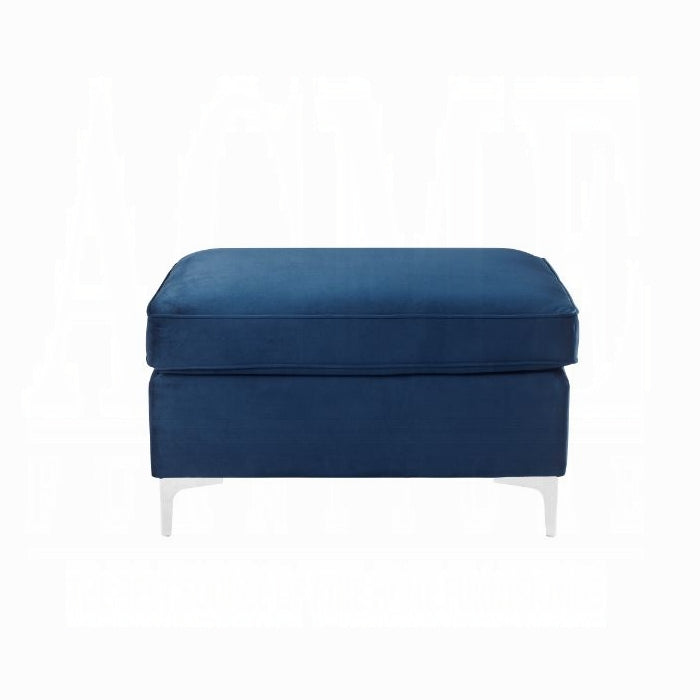 Jaszira Blue Velvet Modular - Ottoman