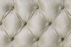 Lucienne Beige Velvet EK Bed W/Led