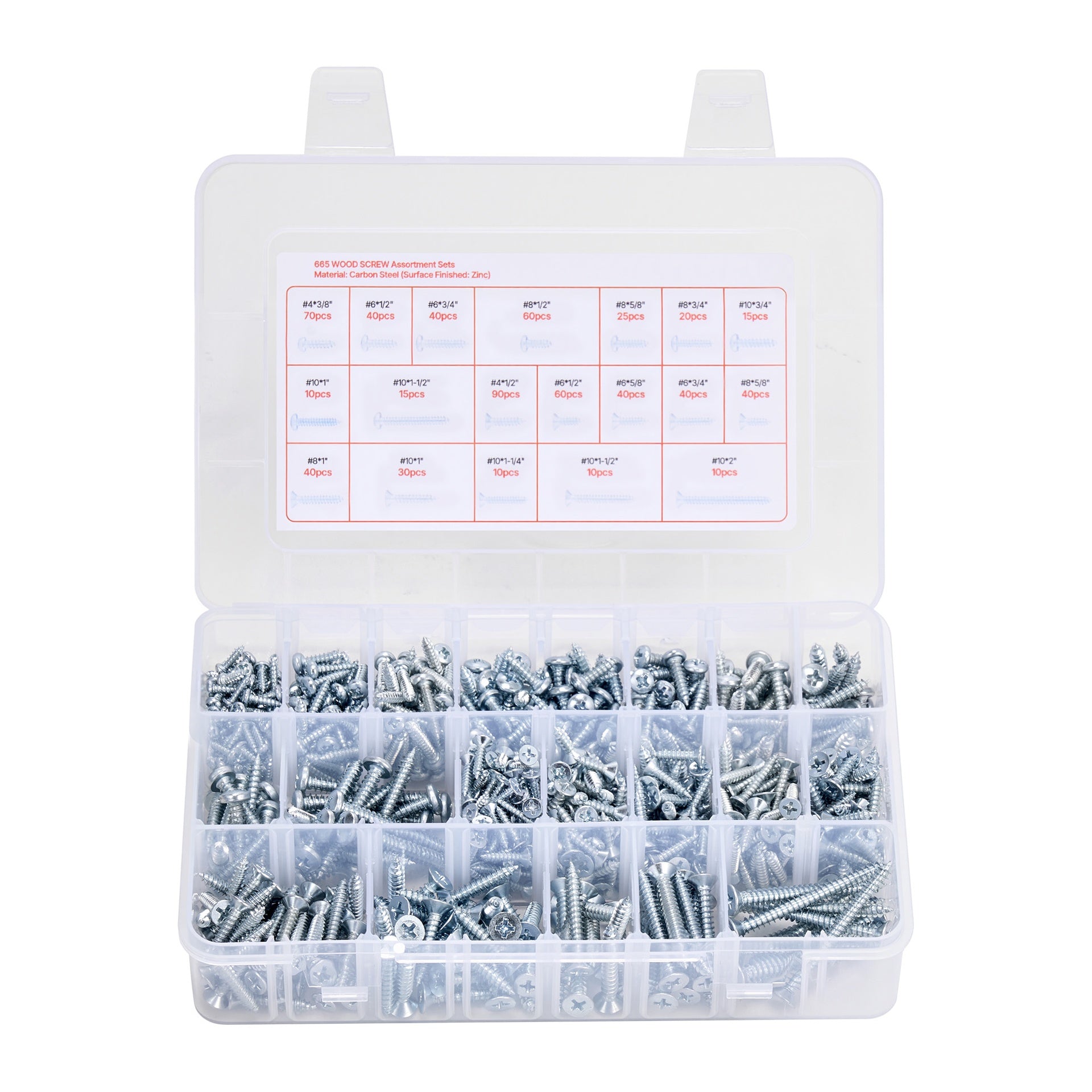 2250 Pcs Bolts Nuts Assortment Kit Metric Imperial Alloy Steel M3 M4 M5