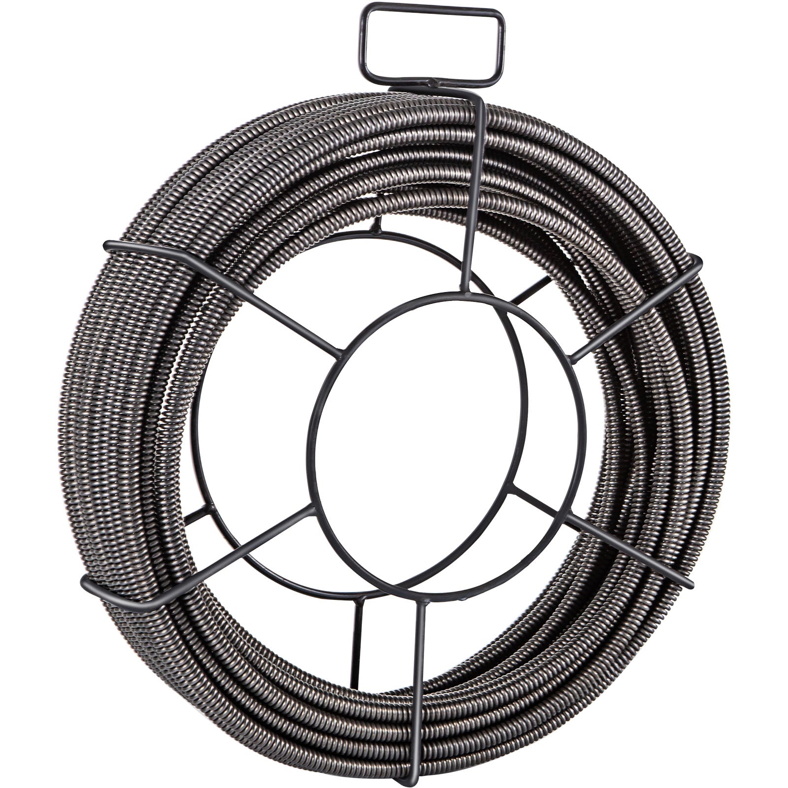 Drain Cleaning Cable 100 Feet x 1/2 Inch Solid Core Cable Sewer Cable Drain Auger Cable Cleaner Snake Clog Pipe Drain Cleaning Cable Sewer Drain Auger Snake Pipe
