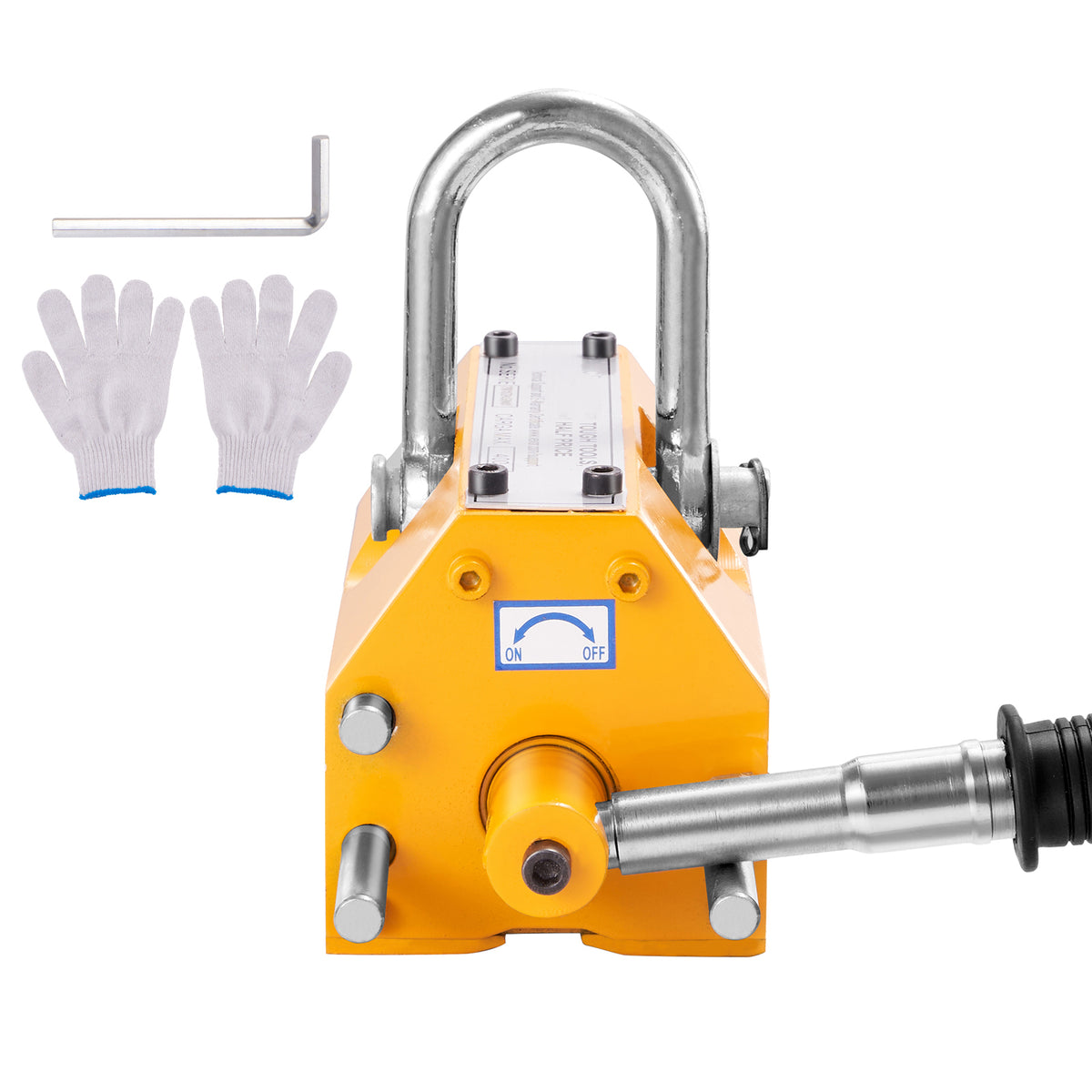Magnetic Lifter, 660 lbs/300 kg Pulling Capacity, 2.5 Safety Factor, Neodymium & Steel, Lifting Magnet with Release, Permanent Lift Magnets, Heavy Duty Magnet for Hoist, Shop Crane, Block, Board