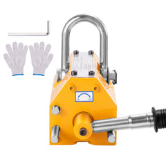 Magnetic Lifter, 660 lbs/300 kg Pulling Capacity, 2.5 Safety Factor, Neodymium & Steel, Lifting Magnet with Release, Permanent Lift Magnets, Heavy Duty Magnet for Hoist, Shop Crane, Block, Board