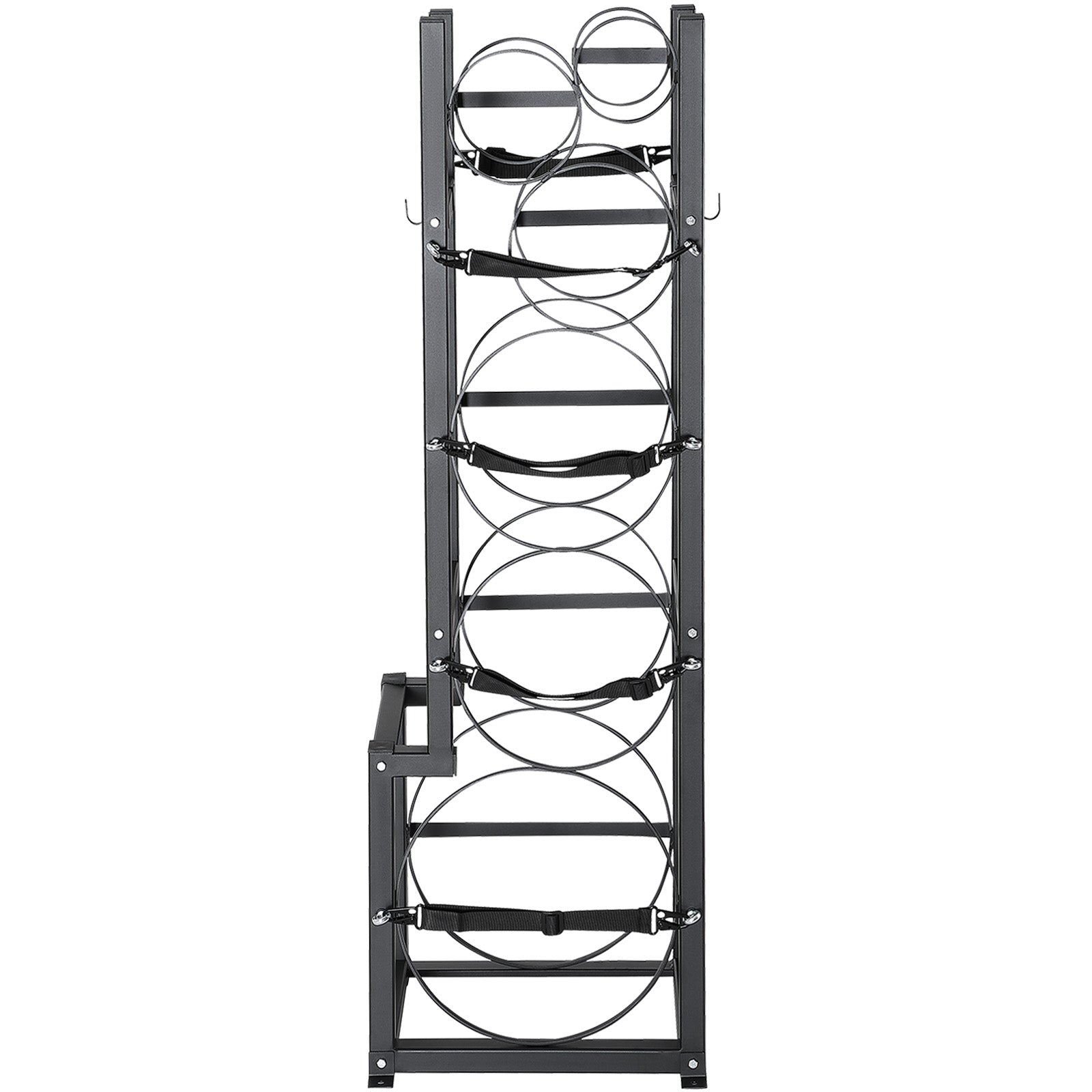 Refrigerant Tank Rack, with 1 x 50lb, 2 x 30lb and Other 3 Small Bottle Tanks, Cylinder Tank Rack 15.55x12.99x49.8 in, Refrigerant Cylinder Rack and Holders for Freon, Gases, Oxygen, Nitrogen