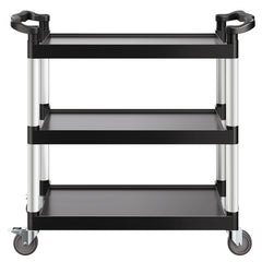 Heavy Duty Utility Cart 500 lbs Capacity 3-tier Service Cart with Wheels