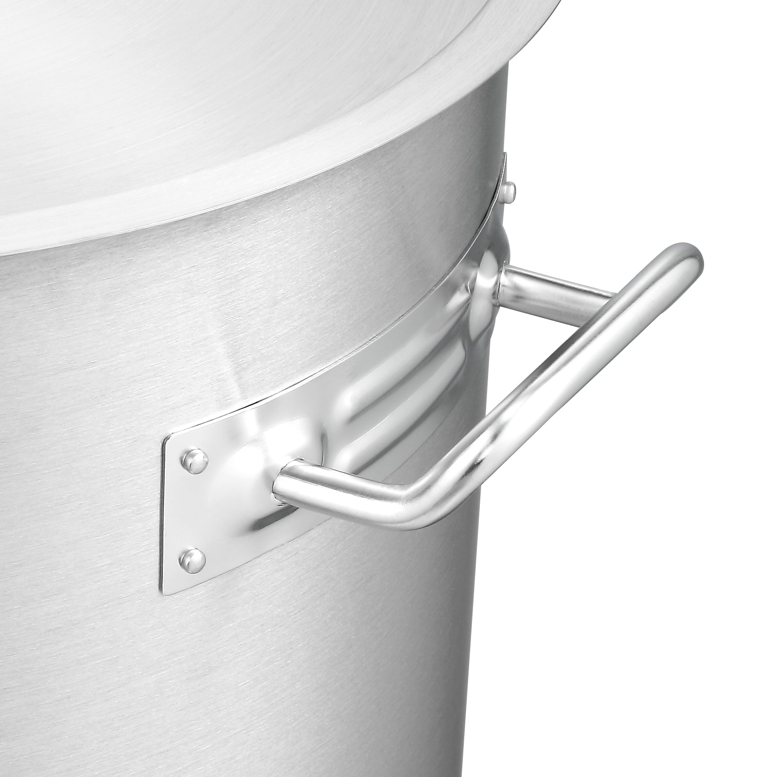 Stainless Steel Stockpot, 42 Quart Large Cooking Pots, Multipurpose Cookware Sauce Pot with Lid & Handle, Heavy Duty Commercial Grade Stock Pot, Sanding Treatment, for Large Groups Events Silver