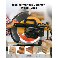 Circular Saw Blade, 8 inch Diameter, 42 Sharp Alloy Teeth, 1 inch Arbor, Fine Finish, Wood Cutting Blade for Circular Saw, with Noise-Reducing Heat Vents, for Cutting Plywood, OSB, and Hardwood