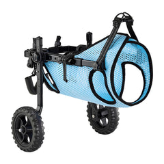 Dog Wheelchair for Back Legs, Adjustable 2 Wheels Pet Wheelchair, Lightweight Dog Cart with Shock-Absorbing Wheels, Mobility Support Wheel Chair for Disabled Injured Dogs up to 33lbs, Medium